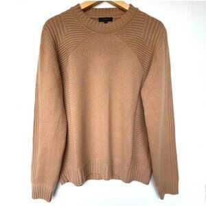 Belstaffsize XL Belstaff mens Lanson crewneck tan beige sweater virgin wool/cash